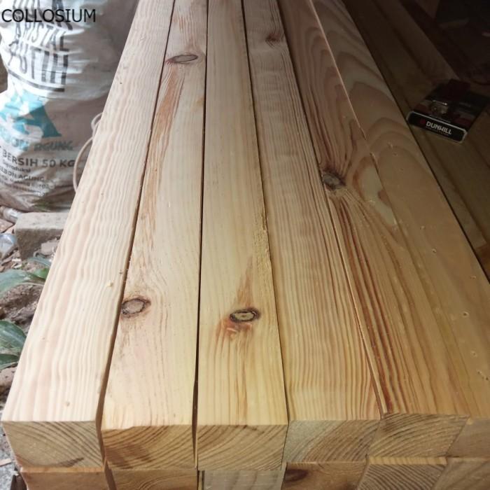 Balok Kayu Jatibelanda 150x4x4 Balok Kaki Meja Kayu Pinus Jati Belanda
