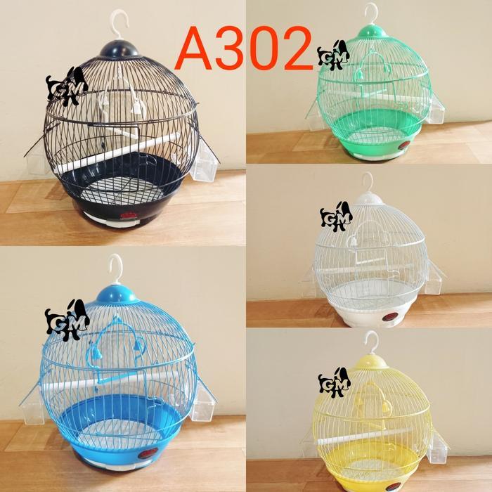 A302 Dayang Bird Cage Sangkar Kandang Burung Bulat Kecil Lovebird