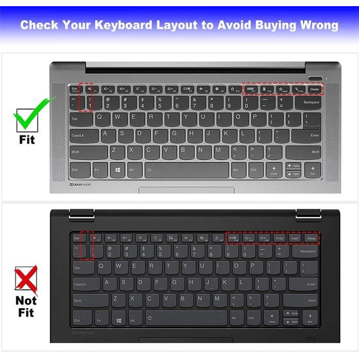TECTNO- Cover Keyboard Protector Lenovo Slim 5 Slim 7 Flex 5 Ideapad 5 Ideapad Slim 3 Ideapad