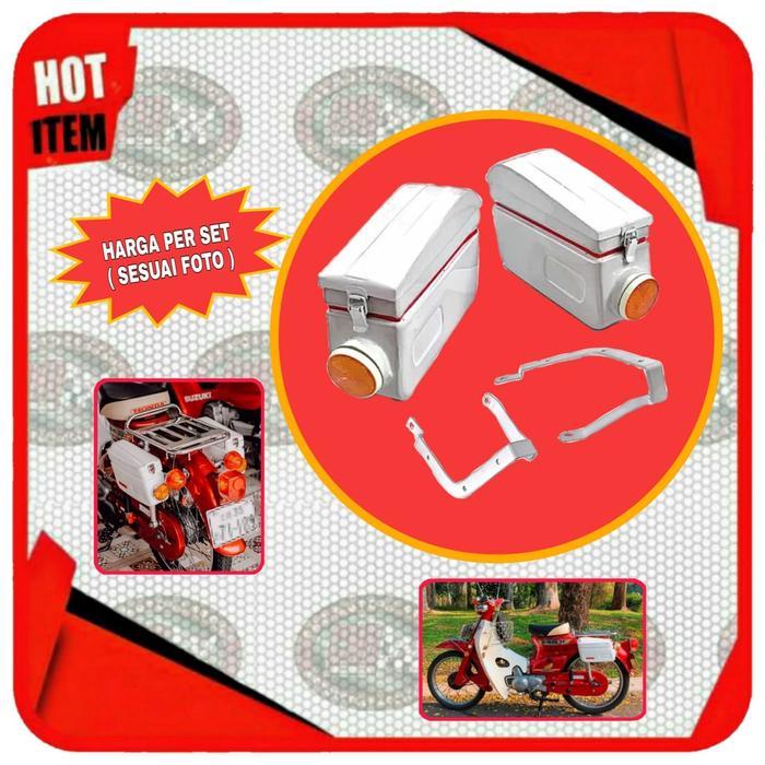 Side Box Bagasi Samping Toolbox Tool Box Honda C70 Kwalitas Bagus