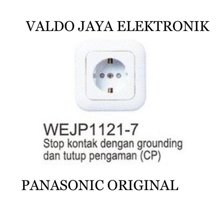 TRIKTRIK- Panasonic Stop Kontak Dengan Pengaman Wejp-1121-7/Wejp1121-7 Original