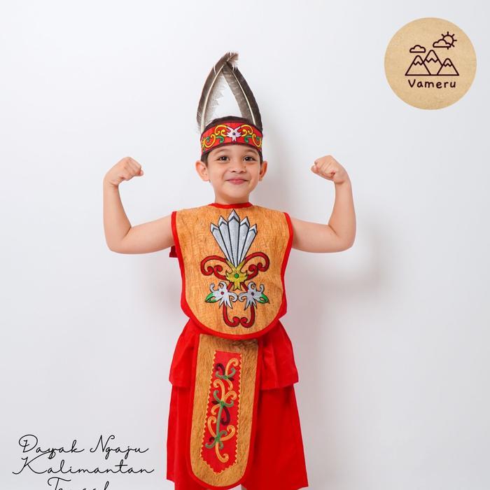 ORIGINAL BAJU AANAK DAYAK NGAJU KALIMANTAN TENGAH LAKI LAKI READY STOCK