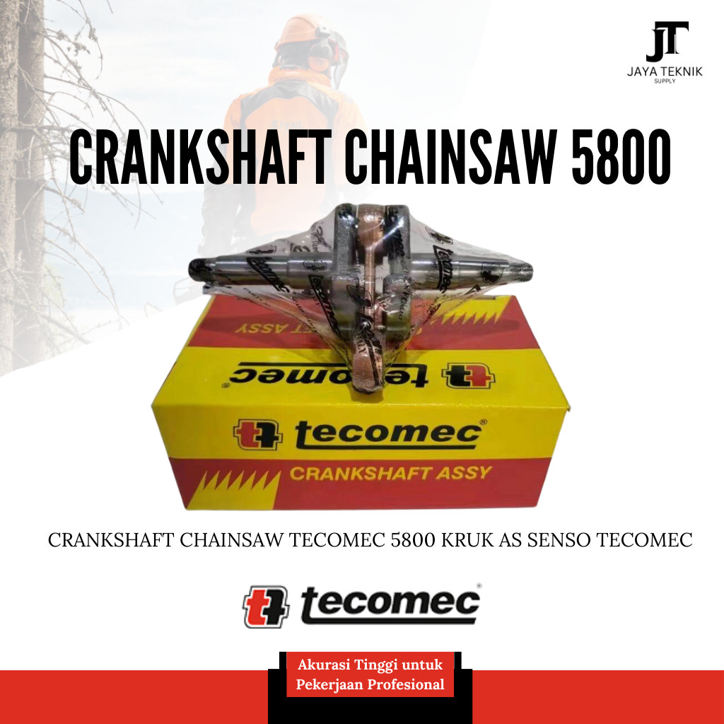 Crankshaft Chainsaw Tecomec 5800 Kruk As Senso Tecomec