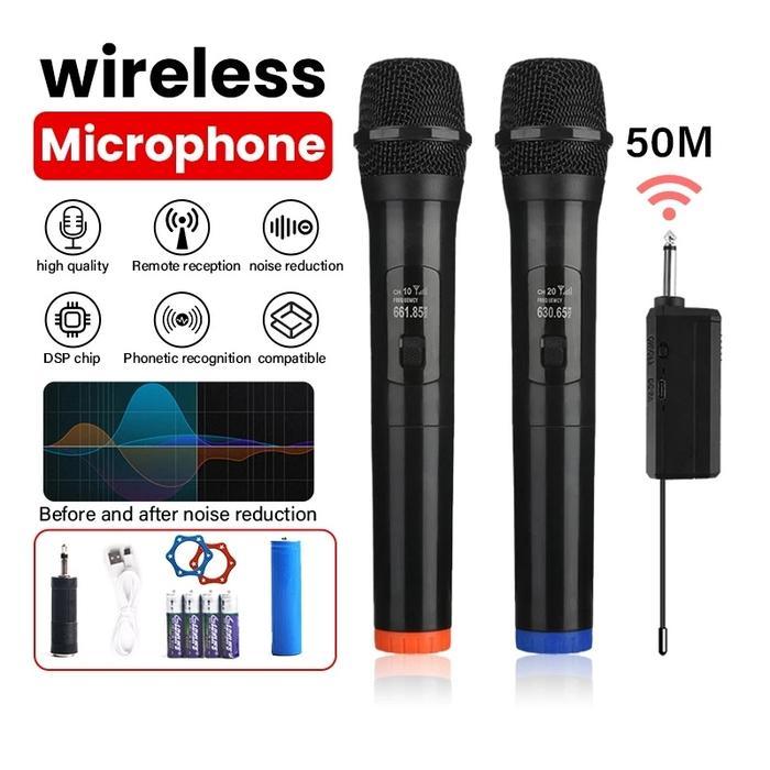Wireless Microphone Wireless Karaoke Microphone Dynamic Mikrofon Tanpa Wayar Wireless Mic