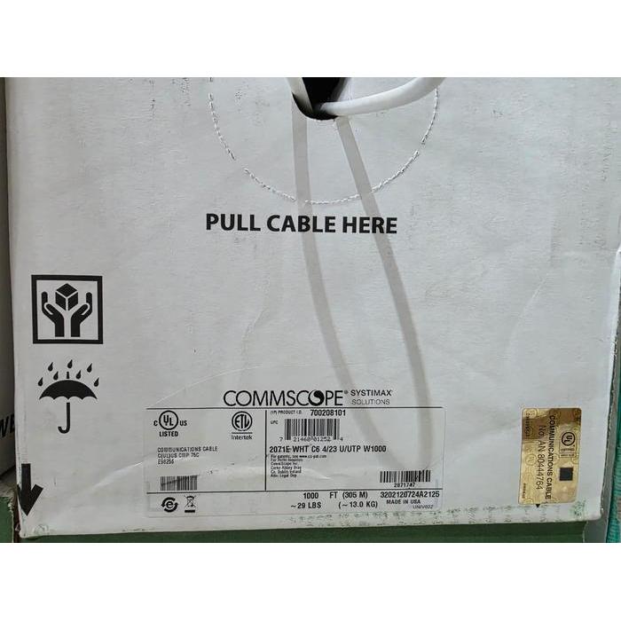Systimax Commscope Kabel Utp Cat6 / Cat.6 Gigaspeed Xl 23 Awg Cable 1071E