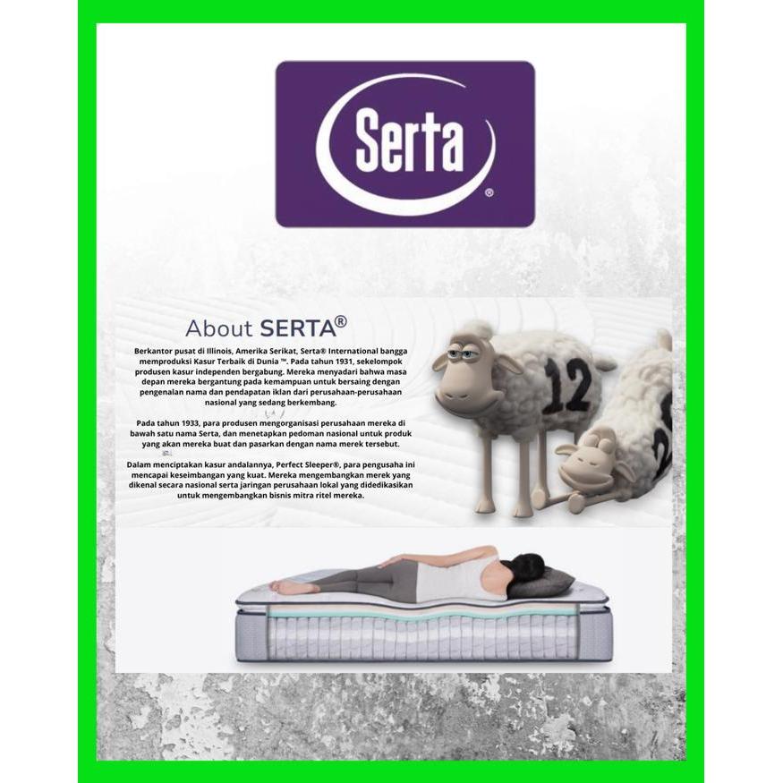 Serta Kasur Springbed Estate -Latex Pocket Spring -Hanya Kasur-120X200