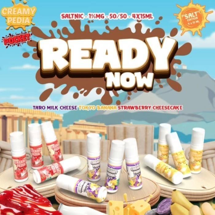 CREAMYPEDIA POCKET STRAWBERRY CHEESECAKE 4IN1 X 15ML BY MAJAPAHIT BREWERY