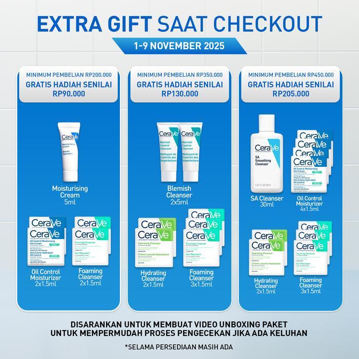 eo8w- Cerave Daily Moisturizing Lotion 88Ml Free Foaming Cleanser 1.5Ml