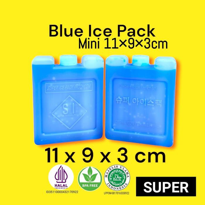 ice pack gel mini 11 9cm thermafreeze blue dry ice kecil