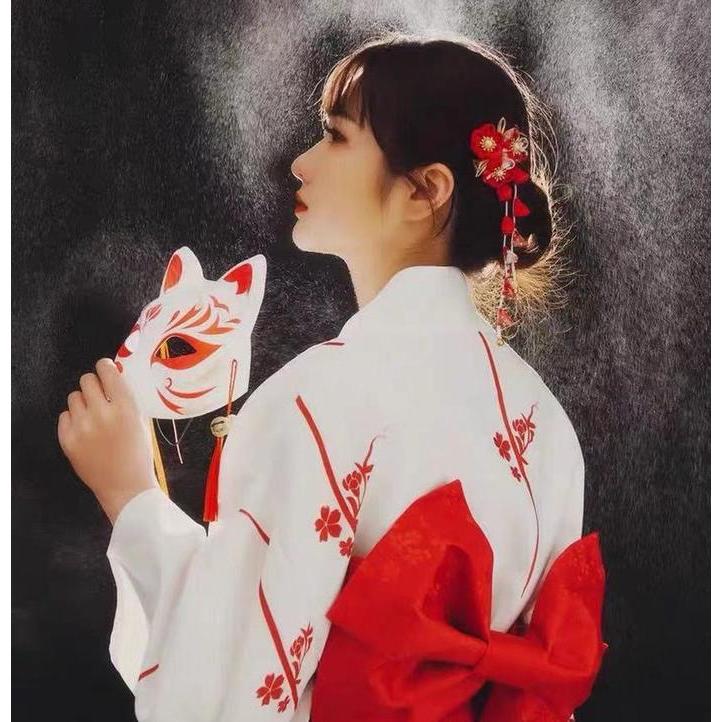 Topeng Kitsune Jepang Kitsune Mask Topeng Cosplay Festival Mask