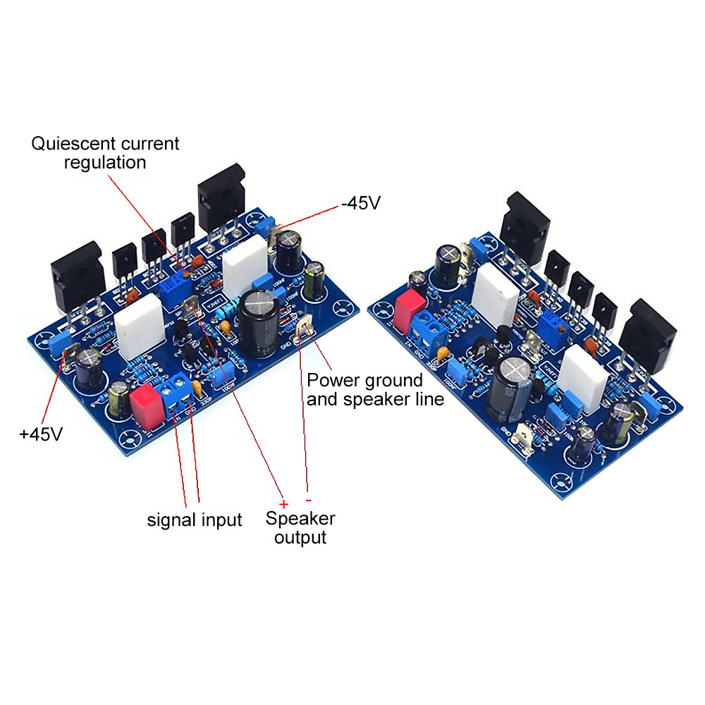 Aiyima 1Pair Sound Amplifier Board 100Wx2 Amplificador Irf240 Fet