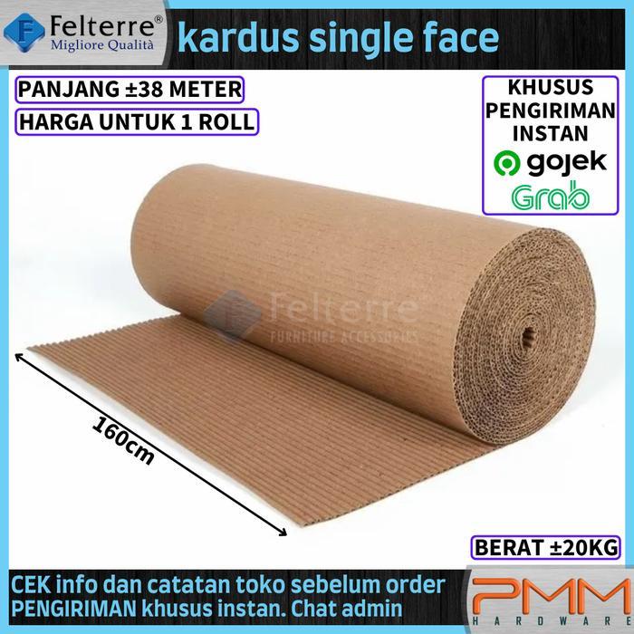 Kardus Single Face Felterre Dus Corrugated Roll Gulungan Packing