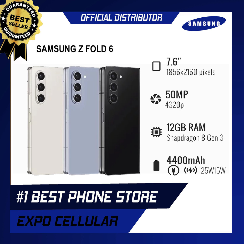 SAMSUNG Z FOLD 6 - 12/512GB - SNAPDRAGON 8 GEN 3