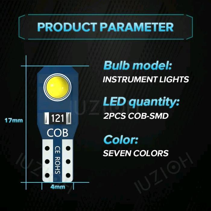 Lampu Led T5 speedometer sunvisor dashboard ac Car