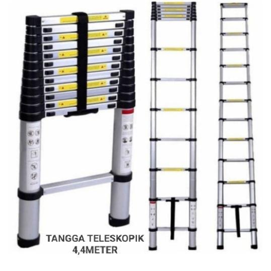 XXTOOL- Tangga Teleskopik 4,4 Meter/Tangga Lipat/Tangga Teknisi