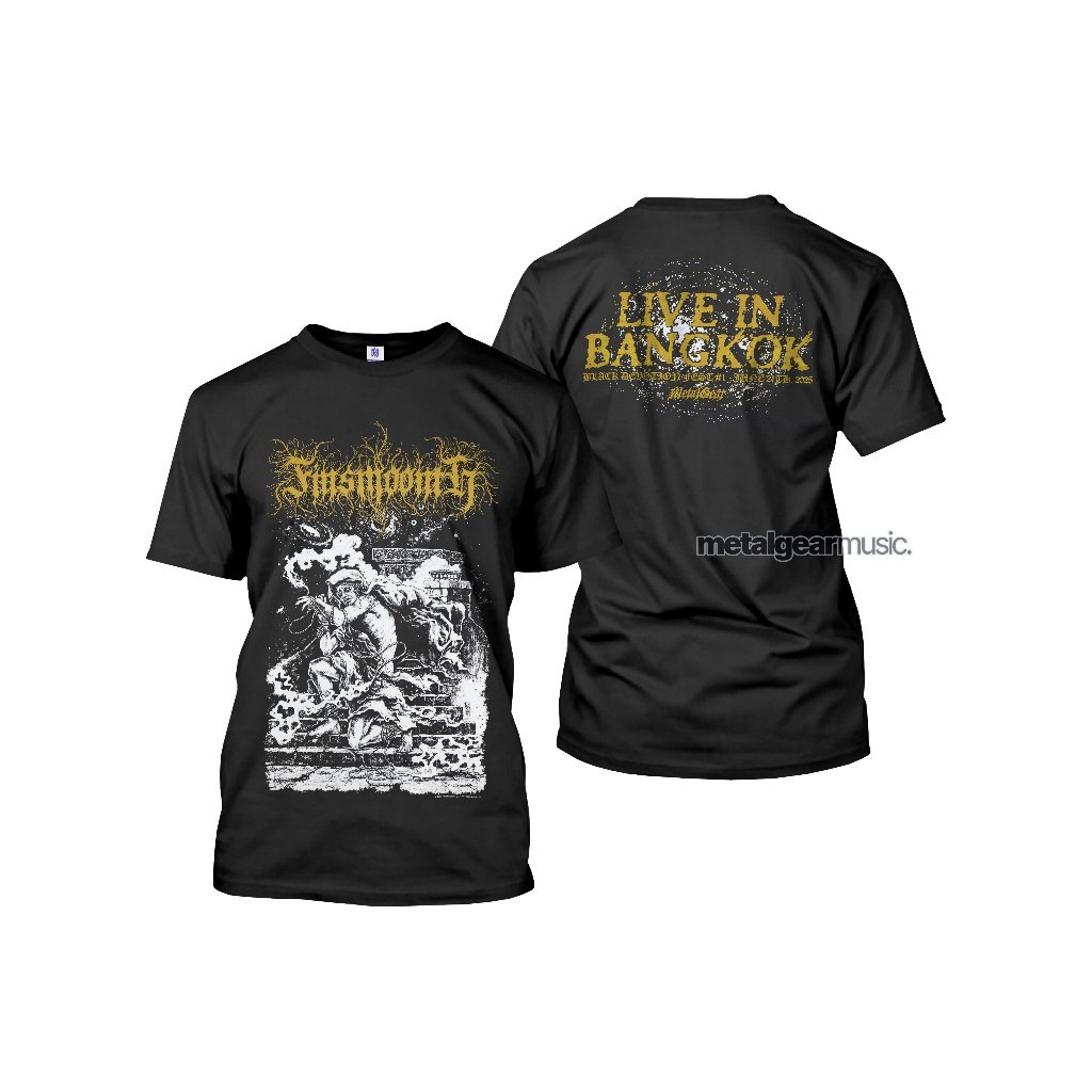 T-SHIRT - FINSMOONTH - LIVE BANGKOK 2025 METALGEAR kaos band black metal original Indonesia