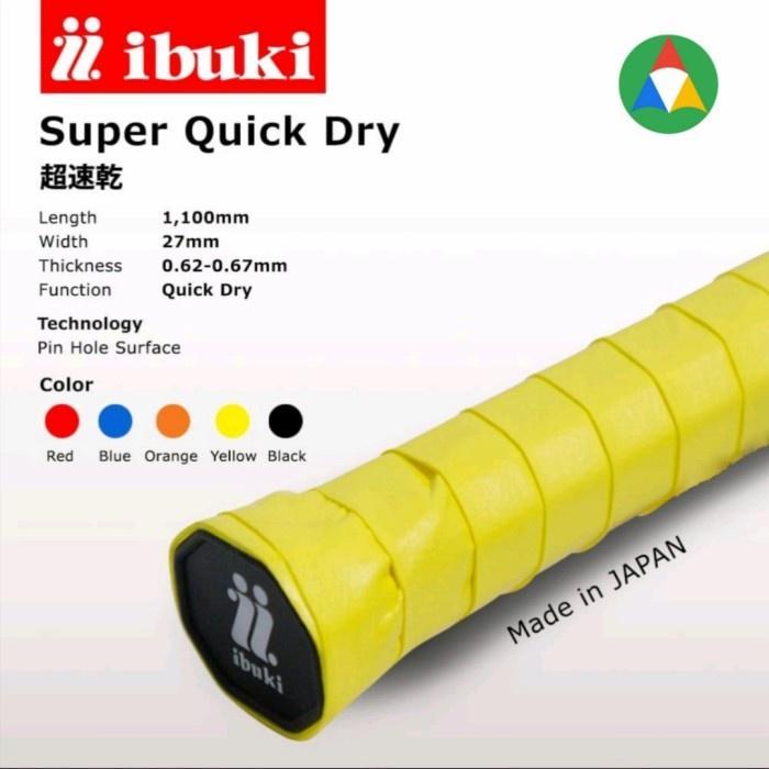 Promo Grip Karet Raket Badminton Tenis Ibuki Japan Original
