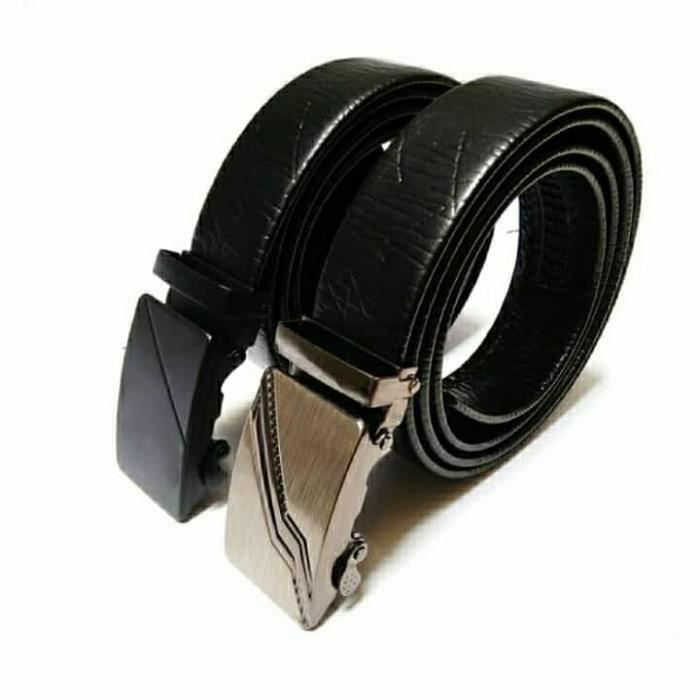BOYXX- Ikat Pinggang Sabuk Pria Gesper Rel Jumbo Resleting Kulit Sintetis