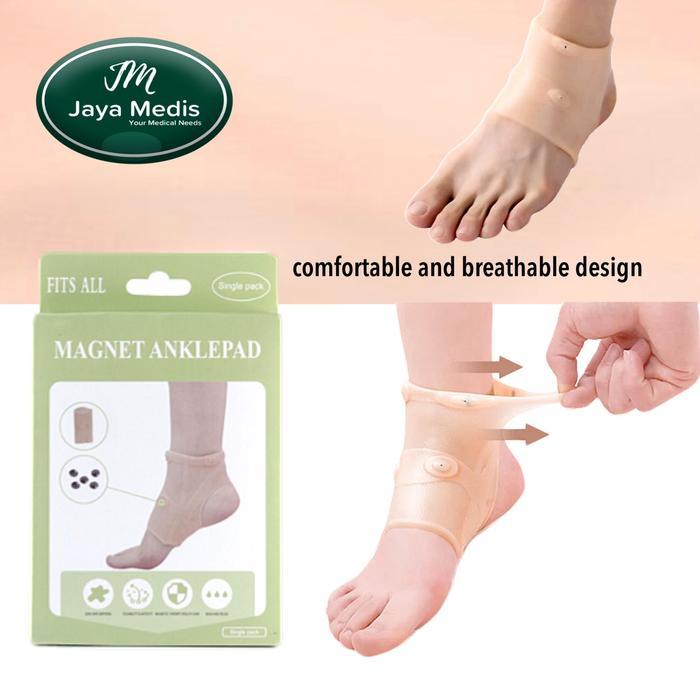 Pelindung Tumit Silikon Magnetic Terapi