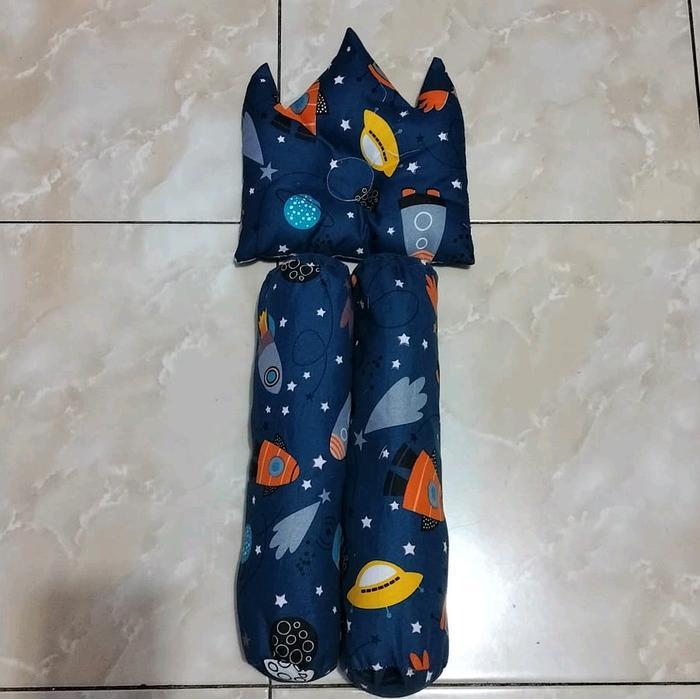 BBYY- Paket Hemat Kasur Bayi Set Klambu Motif Roket Biru Bayi Baru Lahir Bayi Balita Cewek