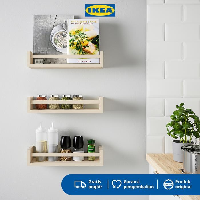 Ikea Bekvam Rak Dinding Serbaguna Bahan Kayu Penyimpanan