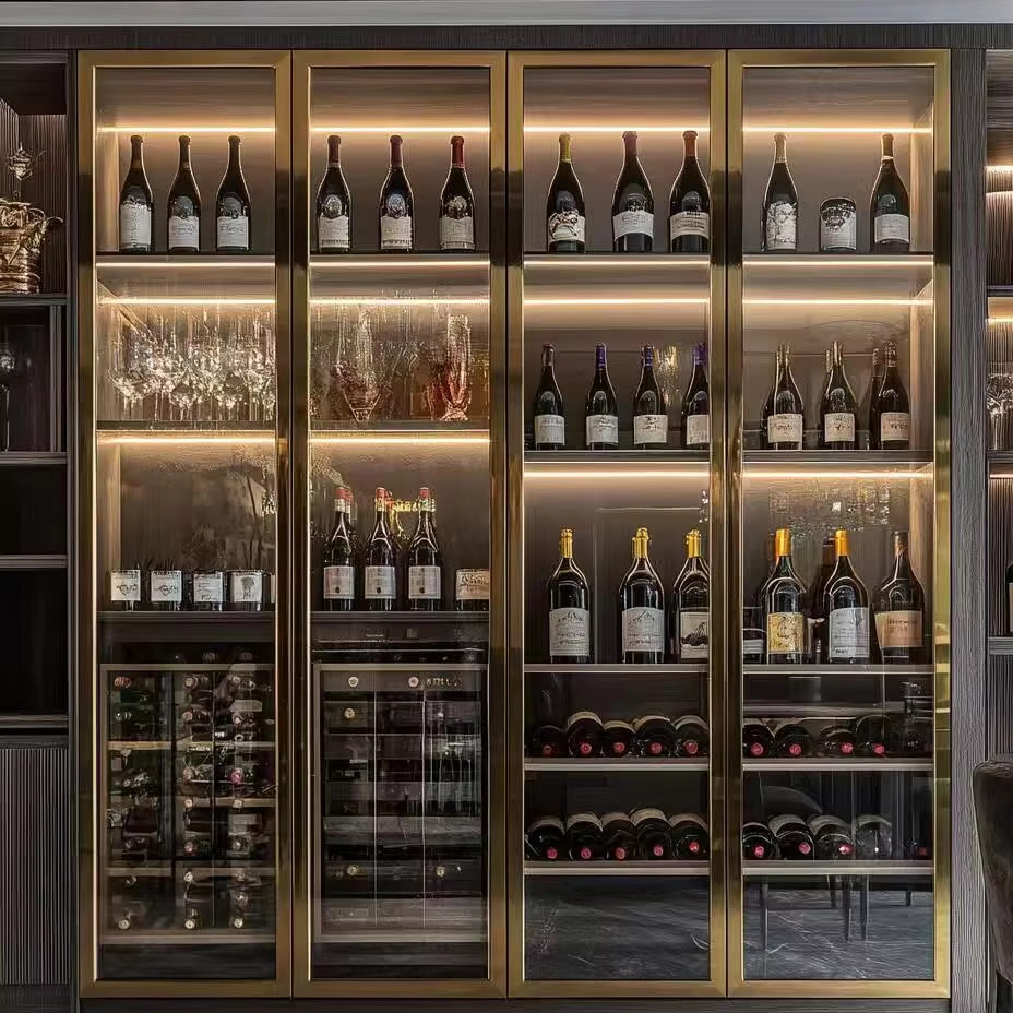 Italian Luxury Design Wine Refrigerator Cooling Cabinet Underground Wine Cellar Wine Cabinet Cigar