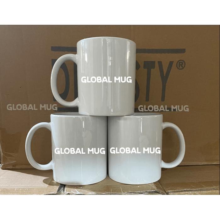 Mug Putih Polos Coating Import Dinasty SNI