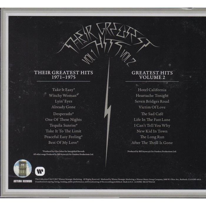 Cd Eagles - The Eagles Their Greatest Hits Vol 1 & 2 2Cd Original