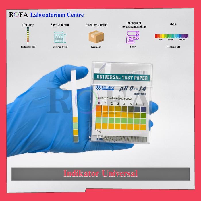 News Indikator Universal / Universal Indicator / Kertas pH / pH Paper / Lakmus Universal / pH Tester