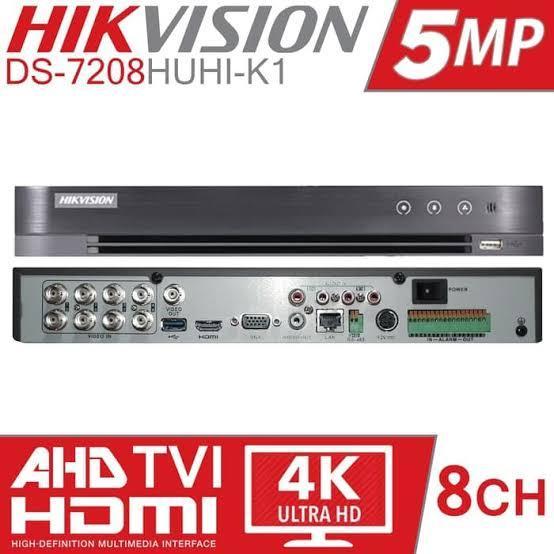 Dvr Hikvision 8 Channel 5Mp 7208Huhi-K1/E