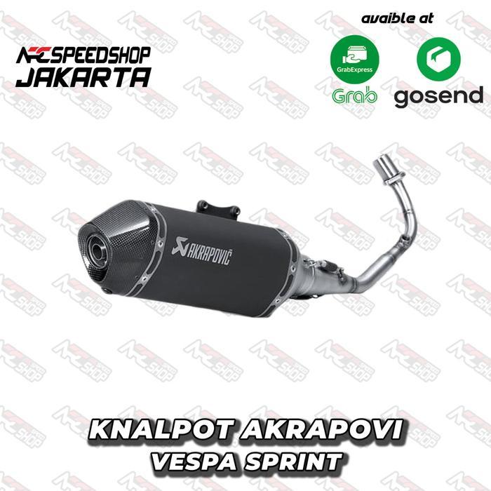 Knalpot Akrapovic Vespa Sprint / Primavera Original Slovenia