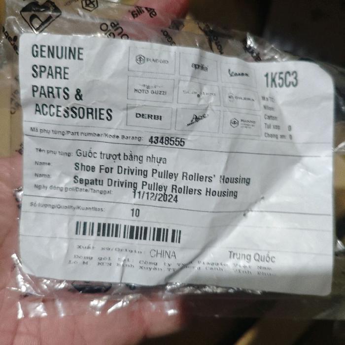 Slider sliding blok vespa lx 150, s 150, primavera, sprint original