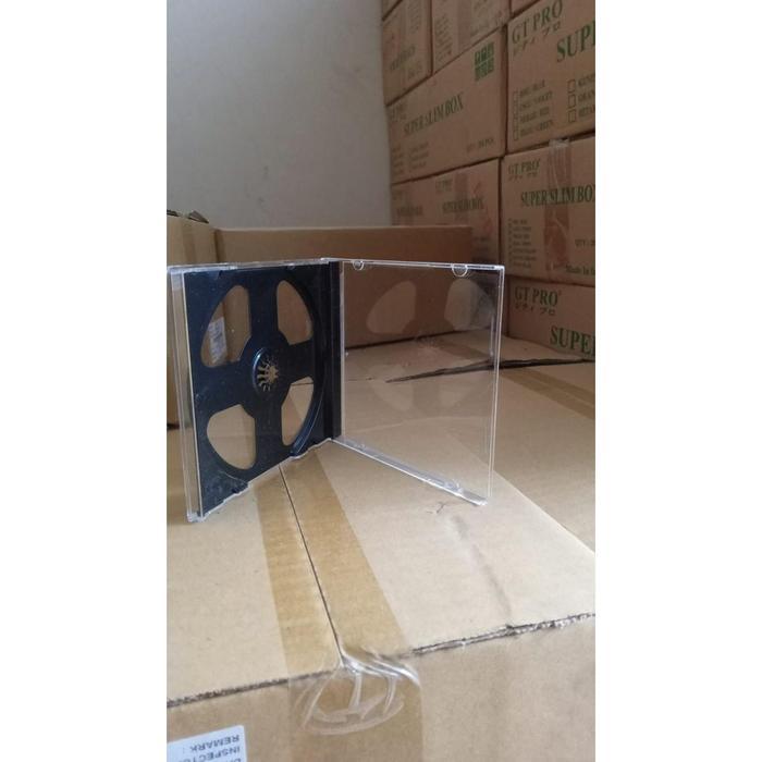 Casing CD case dvd kotak cd double single transparan