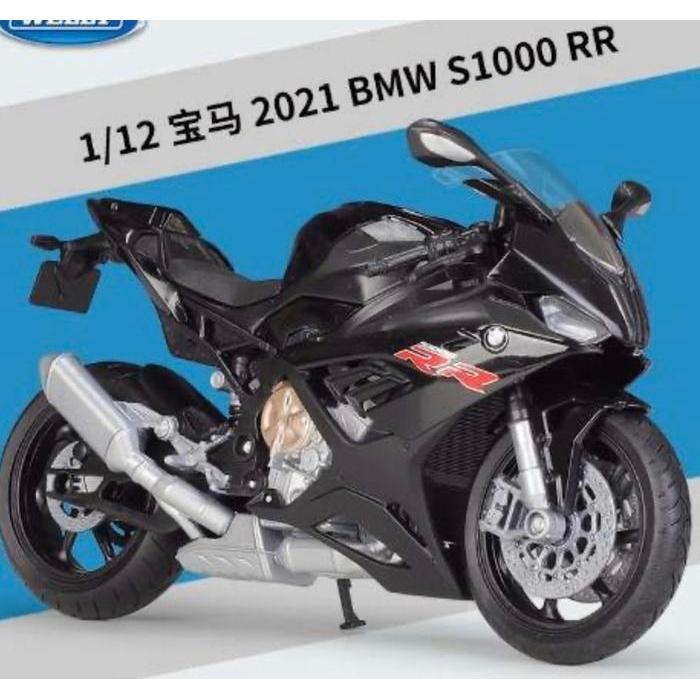 welly diecast motor 1:12 2021 bmw s1000rr putih kode 831