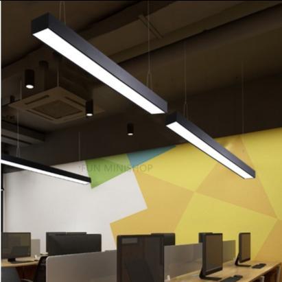 36W 120 CM - LAMPU GANTUNG LED PERSEGI PANJANG KOTAK LAMPU KANTOR PLAFON LED DOWNLIGHT LAMPU KERJA