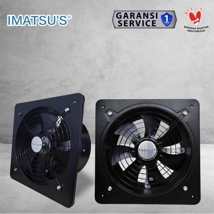 EXHAUST FAN BESI IN OUT 12 INCH WALL AIR DUCT BOOSTER FAN 12" KIPAS HEXOS DINDING 2 ARAH / KELUAR