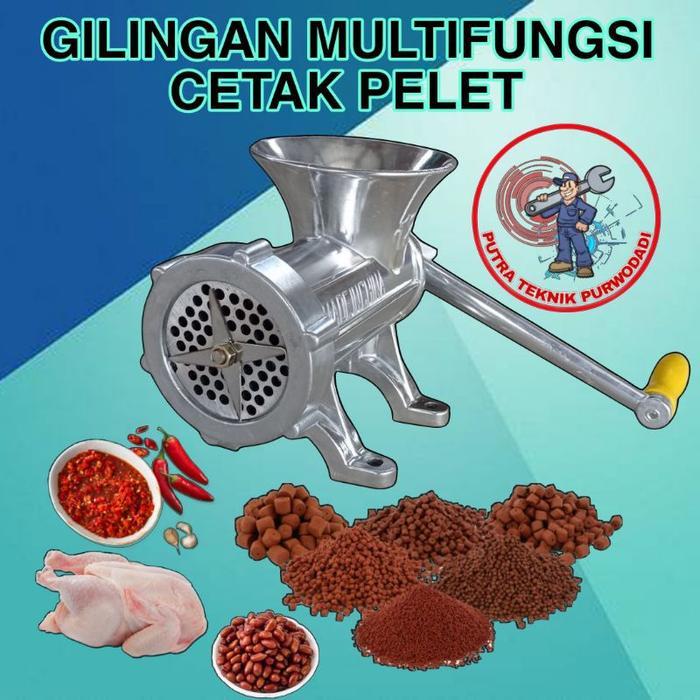 MESIN GILINGAN CETAK PELET , MESIN GILING DAGING, MESIN GILING BUMBU KACANG, MESIN CETAK PUR PELET