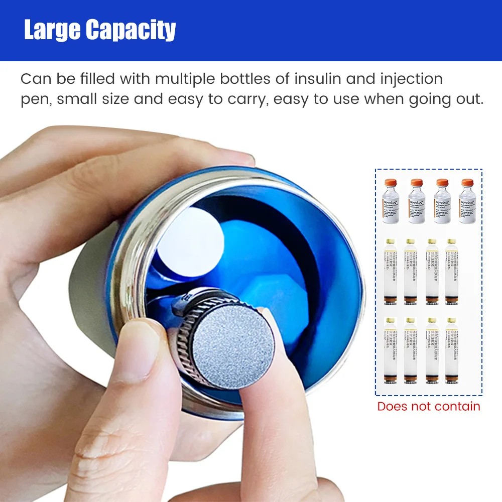 Mini Insulin Refrigerator Box for Car Travel Outdoors Household Insulin Cooler Refrigerated Cup