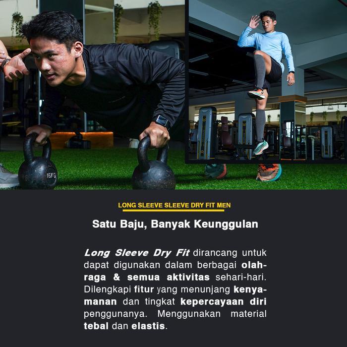 TIENTO SETELAN OLAHRAGA KAOS LARI DRY FIT LENGAN PANJANG BAJU RUNNING TIENTO CELANA JOGGER PANJANG