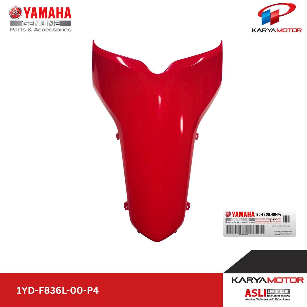 Cover Dek Kantong Merah PANEL, INNER 2 (VRC1) 1YD2 Yamaha Mio Fino FI - 1YD-F836L-00-P4 Original YGP