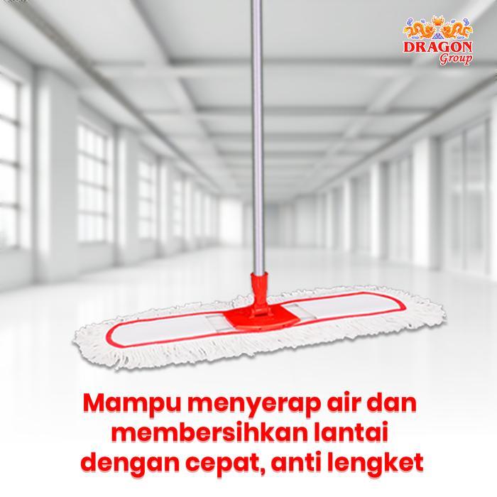 i0ho- [Cod]Dragon Mop Pel Lobi 38 Cm Alat Pel Lantai Gagang Panjang 135Cm Cleaning Mop