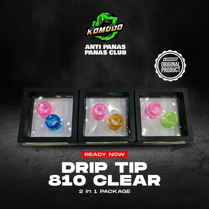 DRIPTIP 810 CLEAR V3 2IN1 AUTHENTIC BY KOMODO