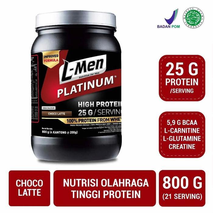 swme- L-Men Lmen Platinum Susu Whey Protein 800 Gram 24 Serving