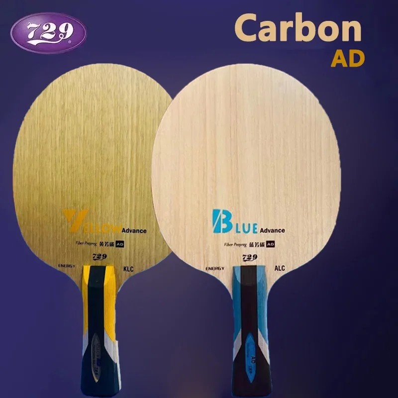 729 Hip Yellow Klc Ad Table Tennis Blade 5 Wood 2 Arylate Carbon Professional Ping Pong Blade Blue