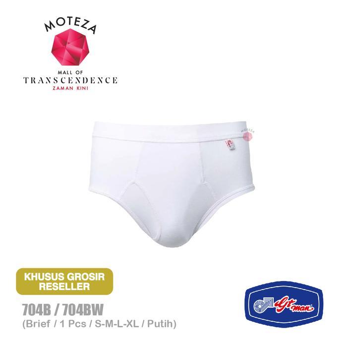 mguf- Celana Dalam Brief Pria - Gt Man 704 B - S M L Xl - Grosir - Putih