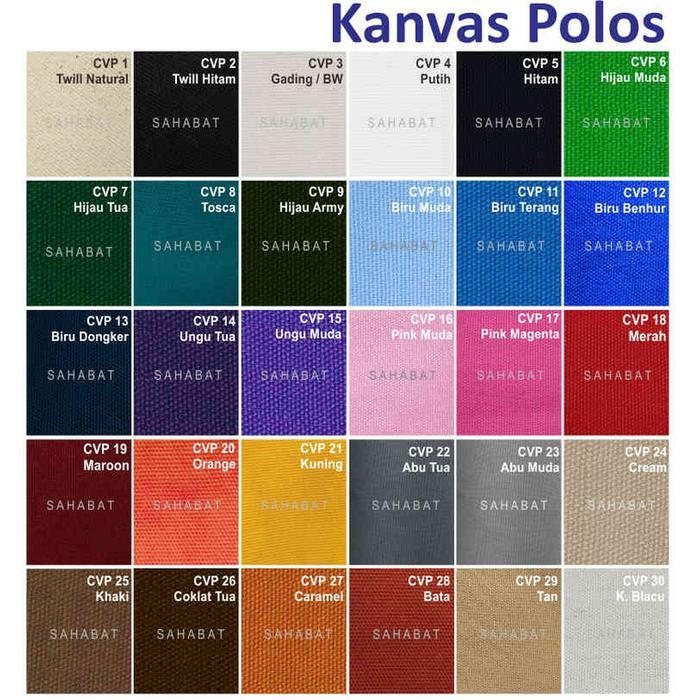 KAIN KANVAS POLOS / KANVAS KATUN / BAHAN KAIN TAS KODE 1053