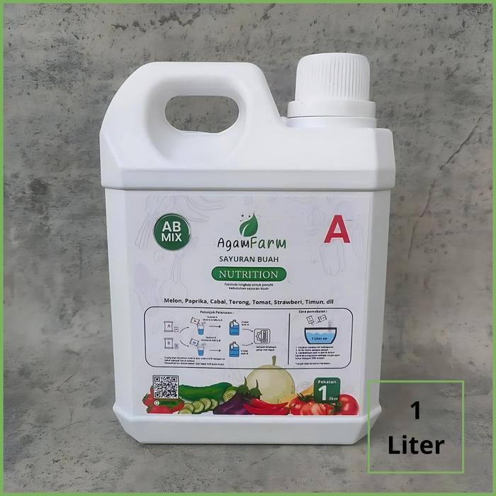 FARM- Nutrisi Hidroponik Ab Mix Sayuran Buah Cair 1 Liter