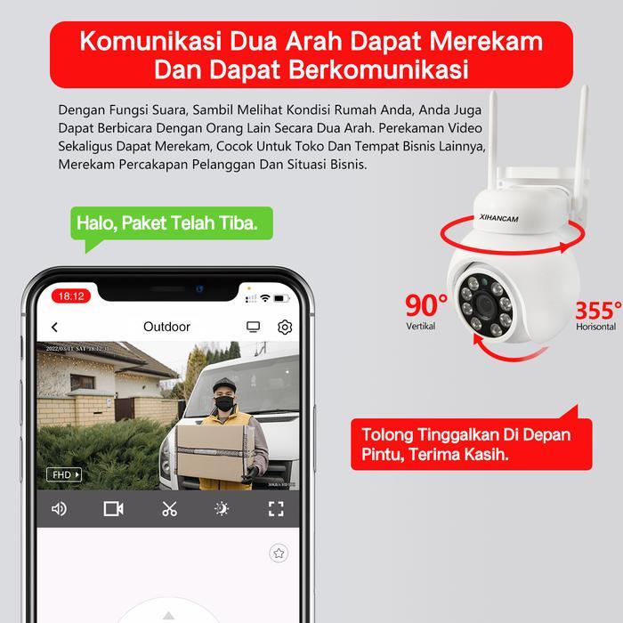 yn99f- Xihancam 5Mp Ip Kamera Wifi Cctv Outdoor Colorvu Waterproof 360 Ptz Zoom Cctv Wifi Hp