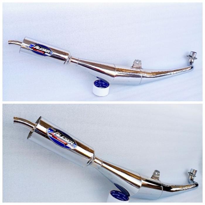 Knalpot Fizr F1Zr Standar Racing Original "Aleser" Bahan Chrom