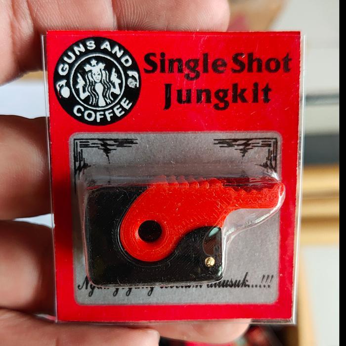 TOYONLY- Single Shot Marauder Jungkit - Singleshot Marauder - Hitam Merah